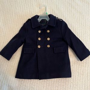 Kid’s Vintage Wool Pea Coat & Cap
